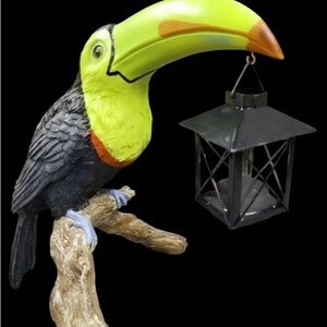 Vintage ~ Polly Toucan Lantern ~Pier 1 ~Tropical Bird Statute & Lantern~Tropical